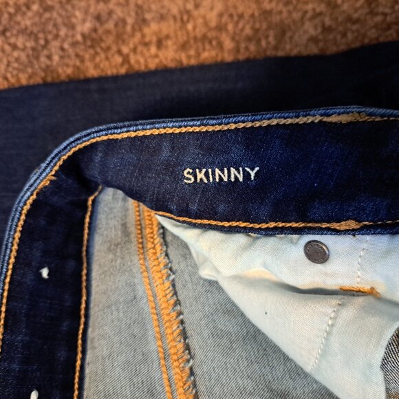 American Eagle Skinny Next Level Stretch Denim Jeans With Embroidered Pockets - Picture 6 of 9